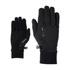 Rękawiczki softshell Ziener Idaho GTX INF Touch. Czarne rękawiczki damskie Ziener, na zimę, bez wzorów, z softshellu, sportowe. Za 186.99 zł.