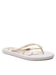 Roxy Japonki ARJL100873 Biały. Białe klapki damskie Roxy, bez wzorów, z tworzywa sztucznego, bez obcasa. Za 59.99 zł.