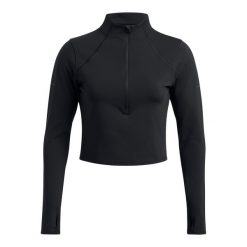 Bluza z półzamkiem damska z dzianiny Under Armour Launch Elite. Czarne bluzy damskie Under Armour, xs, bez wzorów, z dzianiny, bez kaptura, do biegania. Za 319.15 zł.