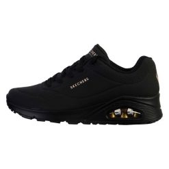 Buty Damskie Skechers Uno. Czarne obuwie sportowe damskie Skechers, bez wzorów, ze skóry, trekkingowe, Skechers Sport. Za 289.00 zł.