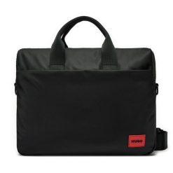 Torba na laptopa HUGO. Czarne torby na laptopa męskie Hugo, bez wzorów. Za 239.99 zł.