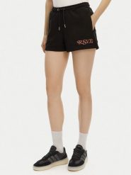 Fila Szorty sportowe Louches FAW1032 Czarny Regular Fit. Czarne szorty sportowe damskie Fila, s, bez wzorów, z bawełny, sportowe. Za 99.99 zł.