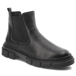 Czarne Sztyblety Wasak Wygodne Obuwie Damskie. Czarne kozaki damskie Wasak, z jeansu, bez obcasa. Za 249.00 zł.