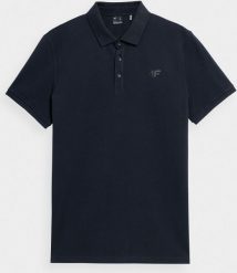 4f Tshirt Polo Ciemny Granat TPTSM039 r. S. Koszulki polo męskie 4f, m, bez wzorów, bez ramiączek. Za 71.90 zł.