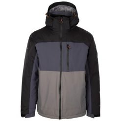 Kurtka Ocieplana Męska Dulverton. Czarne kurtki męskie Trespass, l, bez wzorów, z materiału, z kapturem. Za 257.99 zł.