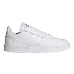 Buty do chodzenia męskie Adidas Supercourt Vegan. Białe eleganckie półbuty Adidas, z gumy, eleganckie, bez zapięcia. Za 302.00 zł.