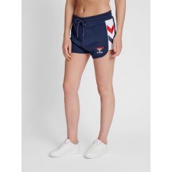 Szorty damskie Hummel IC Durban. Niebieskie obuwie sportowe damskie Hummel, bez wzorów, z bawełny, na fitness i siłownię. W wyprzedaży za 159.00 zł.