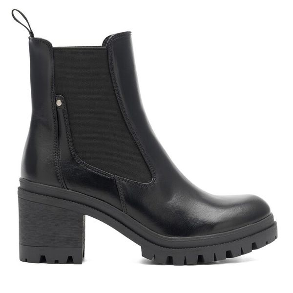 Botki Clara Barson. Czarne botki damskie Clara Barson, bez obcasa, na słupku, bez zapięcia. Za 159.99 zł.