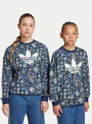 Adidas Bluza Liberty London JX6316 Granatowy Loose Fit. Niebieskie bluzy dla dziewczynek Adidas, bez wzorów, z bawełny, bez ramiączek, bez kaptura. Za 169.99 zł.