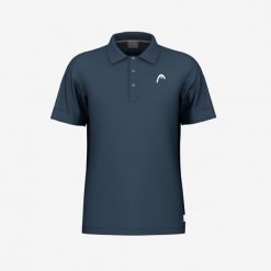 SLICE Polo Shirt Men. Niebieskie koszulki polo męskie Head, bez wzorów, bez kołnierzyka, bez ramiączek. W wyprzedaży za 224.00 zł.