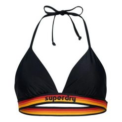 Damski trójkątny top do kostiumu kąpielowego Superdry Vintage Logo. Niebieskie topy damskie Superdry., l, bez wzorów, bez kołnierzyka, bez ramiączek. Za 139.10 zł.