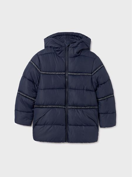 Mayoral Kurtka zimowa 7.432 Granatowy Regular Fit. Niebieskie buty zimowe chłopięce Mayoral, na zimę, bez wzorów, z syntetyku, bez kaptura. Za 369.99 zł.