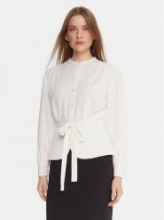 French Connection Koszula 72ZBU Biały Regular Fit. Białe bluzki damskie French Connection, bez wzorów, z syntetyku, bez kołnierzyka, bez ramiączek. Za 399.99 zł.