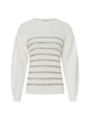 More & More Sweter z dzianiny Kobiety Sztuczne włókno beżowy, 34. Brązowe swetry damskie More & More, bez wzorów, z dzianiny, eleganckie, bez kołnierzyka, bez ramiączek, bez kaptura. Za 229.95 zł.