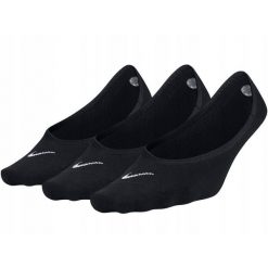 Damskie skarpety Nike Womens Lightweight 3 pary, czarne. Czarne skarpety damskie Nike, bez wzorów, z bawełny. Za 63.99 zł.