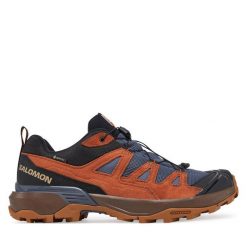 Trekkingi Salomon. Niebieskie trekkingi męskie Salomon, trekkingowe, gore-tex. Za 449.99 zł.