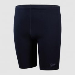 Spodenki do pływania Jammery dla dzieci Speedo ECO Endurance+. Niebieskie kąpielówki dla chłopców Speedo, bez wzorów, z materiału. Za 119.99 zł.