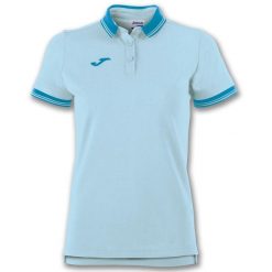 Koszulka polo do tenisa damska Joma Bali II. Niebieskie koszulki sportowe damskie Joma, xs, bez wzorów, bez kołnierzyka, bez ramiączek, do piłki nożnej. Za 248.00 zł.