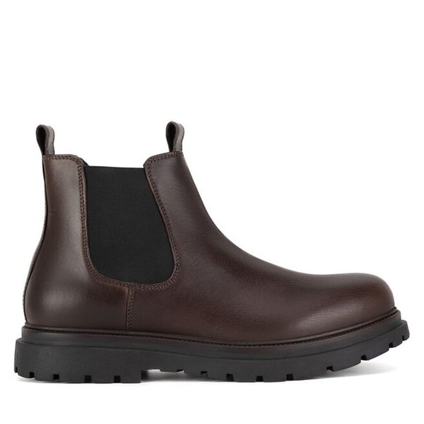 Sztyblety Badura. Brązowe botki męskie Badura, bez wzorów, bez zapięcia. Za 329.99 zł.