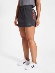 Spódnica damska Hummel Pro Grid Game. Szare spódnice damskie Hummel, na jesień, xs, bez wzorów, z elastanu, eleganckie, z standardowym stanem, moda ciążowa. Za 191.20 zł.