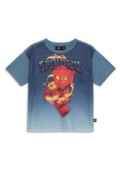 Koszulka Dziecięca LEGO Ninjago Taffy 307 Niebieska. Niebieskie t-shirty dla chłopców LEGO, bez wzorów, z bawełny, bez ramiączek. Za 54.99 zł.