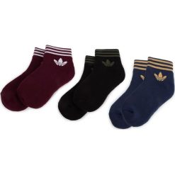 Zestaw 3 par niskich skarpet unisex adidas - Trefoil Ank Str DV2009 Maroon/Conavy/Black. Skarpety damskie marki Adidas. Za 49.95 zł.