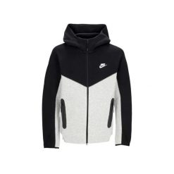 Bluza sportowa męska Nike Sportswear Tech Fleece Windrunner. Czarne bluzy sportowe męskie Nike, m, bez wzorów, z kapturem, do piłki nożnej. Za 566.00 zł.