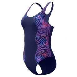 Damski strój kąpielowy Speedo. Niebieskie kostiumy jednoczęściowe damskie Speedo, xl, bez wzorów, z materiału, klasyczne, moda ciążowa, do pływania. Za 274.50 zł.