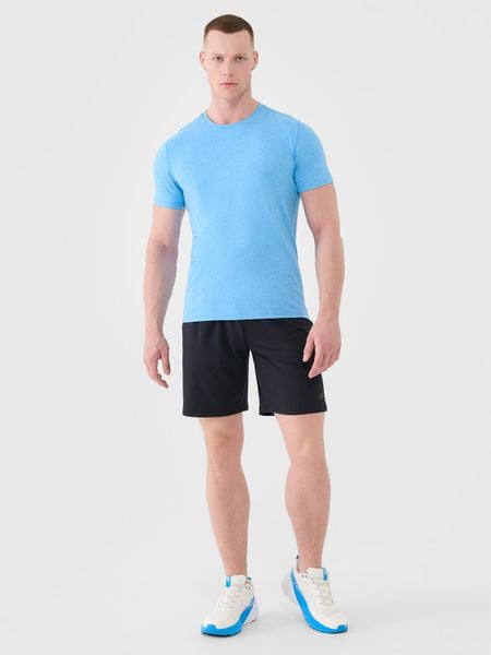 4F Spodenki treningowe szybkoschnące męskie - czarne 3XL. Czarne krótkie spodenki sportowe męskie 4f, m, bez wzorów, z dzianiny, na fitness i siłownię. Za 99.99 zł.