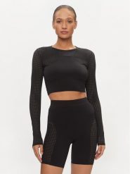 Calvin Klein Performance Koszulka techniczna 00GWS4K261 Czarny Slim Fit. Czarne bluzki damskie Calvin Klein Performance, xxl, bez wzorów, z syntetyku, bez kołnierzyka, bez ramiączek, na fitness i siłownię. Za 299.99 zł.
