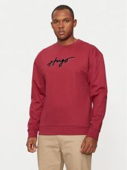 Hugo Bluza Easy 50528579 Czerwony Regular Fit. Czerwone bluzy męskie Hugo, m, bez wzorów, z bawełny, bez kaptura. Za 549.99 zł.