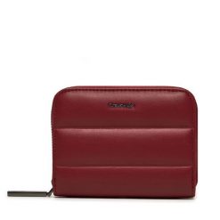 Portfel Calvin Klein. Czerwone portfele damskie Calvin Klein, bez wzorów. Za 299.99 zł.