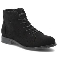 Czarne Botki S.Barski Modne Obuwie Damskie. Czarne botki damskie S.BARSKI, na wiosnę, eleganckie, bez obcasa, bez zapięcia. Za 189.00 zł.