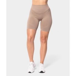 Bikery bezszwowe Carpatree Accolade beżowe. Brązowe obuwie sportowe damskie Carpatree, bez wzorów, na fitness i siłownię. W wyprzedaży za 129.99 zł.