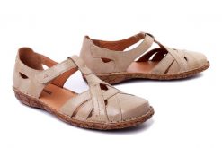 JOSEF SEIBEL 79529 95 230 Rosalie 29 creme, sandały damskie. Brązowe półbuty damskie Josef Seibel, na lato, bez wzorów, ze skóry, bez obcasa, bez zapięcia. Za 299.90 zł.