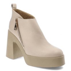 Beżowe Botki Armodo Modne Buty Na Obcasie. Brązowe botki damskie Armodo, na wiosnę, ze skóry, eleganckie, bez obcasa, na obcasie, bez zapięcia. Za 369.00 zł.