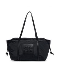 Calvin Klein Torebka LV04F3703G Czarny. Czarne torebki do ręki damskie Calvin Klein, bez wzorów, z materiału, bez dodatków. Za 409.99 zł.