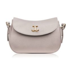 Torebka damska ze skóry syntetycznej beżowa na ramię SP-21-BG. Brązowe torby na ramię damskie bez wzorów, ze skóry, bez dodatków. Za 89.00 zł.