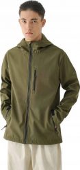 KURTKA MĘSKA SOFTSHELL KHAKI 4F M397 MEMBRANA NEODRY. Brązowe kurtki męskie 4f, m, bez wzorów, z softshellu, bez kaptura. Za 223.17 zł.