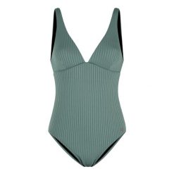 Kostium kąpielowy jednoczęściowy damski Protest Sashi. Zielone kostiumy jednoczęściowe damskie Protest, xs, bez wzorów, z elastanu, eleganckie, do pływania. Za 321.50 zł.