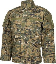 Kurtka męska MFH Kurtka polowa ACU Rip Stop digital woodland XL. Kurtki męskie MFH, m, bez wzorów, bez kaptura. Za 291.00 zł.