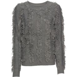 Sweter dzianinowy bonprix szary melanż. Swetry damskie marki bonprix. Za 59.99 zł.