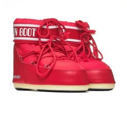 Damskie śniegowce Moon Boot ICON LOW NYLON 80D1409340-D001. Czerwone śniegowce i trapery damskie Moon Boot, z gumy, przed kostkę. Za 440.48 zł.