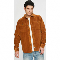 Dickies - Koszula. Brązowe koszule męskie Dickies, z bawełny, z klasycznym kołnierzykiem, z długim rękawem. W wyprzedaży za 339.90 zł.