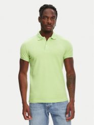 Robe di Kappa Polo William 6006170 Zielony Slim Fit. Zielone koszulki polo męskie Robe di Kappa, m, bez wzorów, z bawełny, bez ramiączek. Za 139.99 zł.