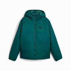 Kurtka z kapturem dla dzieci Puma REVERSIBLE PUFFER 68283322. Zielone kurtki i płaszcze dla chłopców Puma, na zimę, bez wzorów, z materiału, eleganckie, z kapturem. Za 269.94 zł.