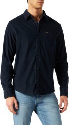 LEE LEESURE SHIRT INDIGO L66NMYDK 112144284. Niebieskie koszule męskie Lee, l, bez wzorów, bez kołnierzyka, bez ramiączek. Za 199.99 zł.