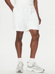 Michael Kors Szorty sportowe CR552G15MF Biały Regular Fit. Białe krótkie spodenki sportowe męskie Michael Kors, m, bez wzorów, z bawełny. Za 549.99 zł.