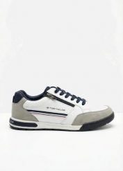 Sneakersy Tom Tailor z zamkiem. Białe buty sportowe męskie bonprix, bez zapięcia. Za 149.99 zł.