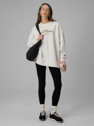 4F Legginsy dzianinowe damskie - czarne XL. Czarne legginsy damskie 4f, xl, bez wzorów, z bawełny. Za 79.99 zł.